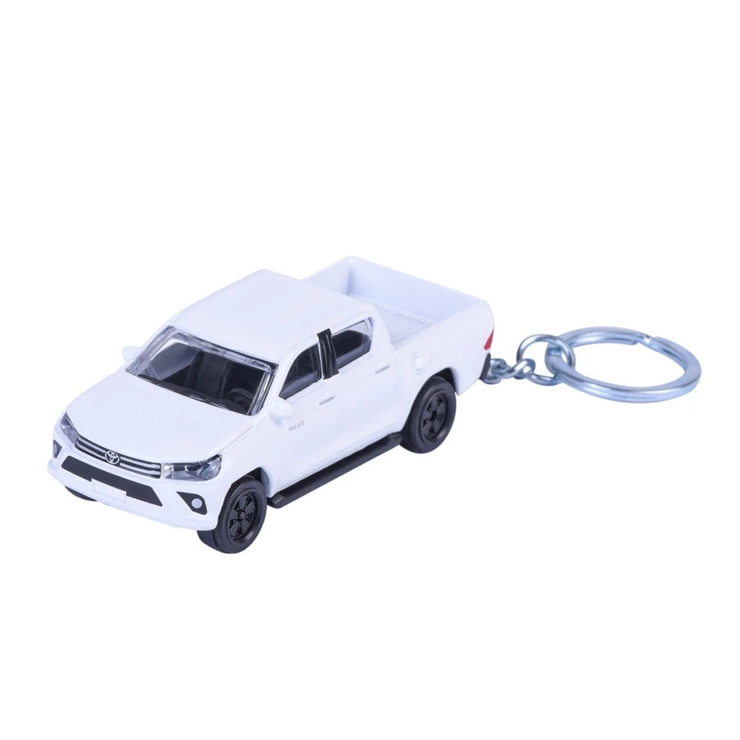 Majorette Key Chain Toyota Hilux White
