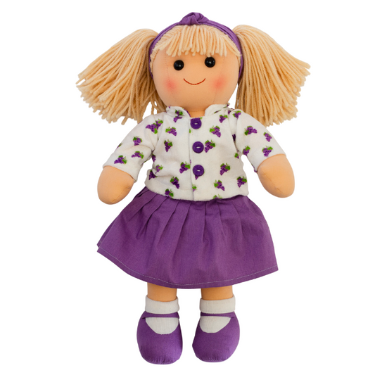 Rag Doll Polly Purple & White 35cm (7940455203015)