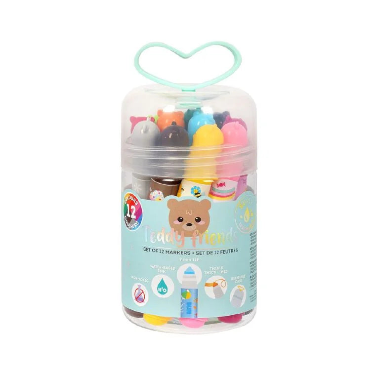 Legami Teddy Friends Markers Set 12
