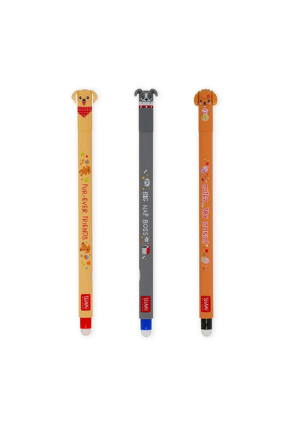 Legami Erasable Gel Pen Fur-ever Friends 3pk