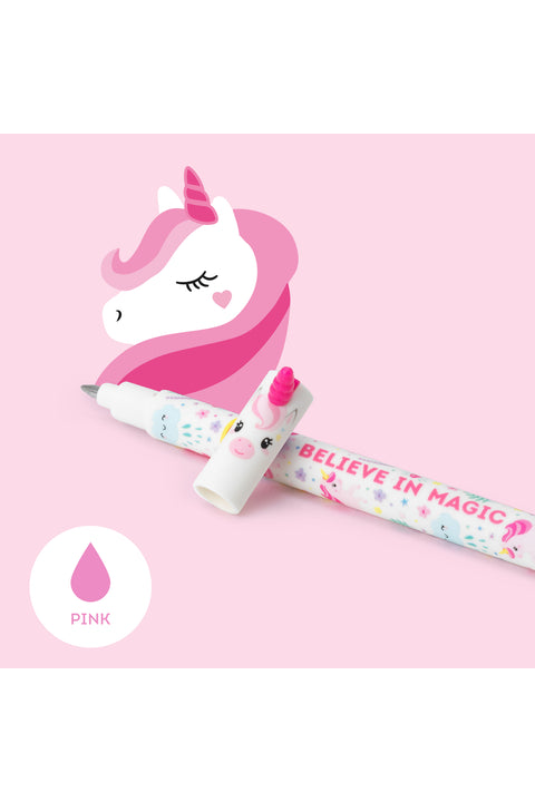 Legami Erasable Gel Pen Pink Unicorn