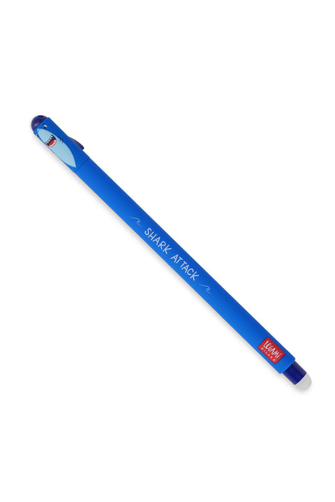 Legami Erasable Gel Pen Blue Shark