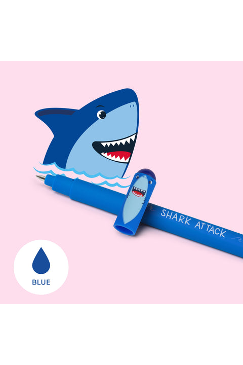 Legami Erasable Gel Pen Blue Shark