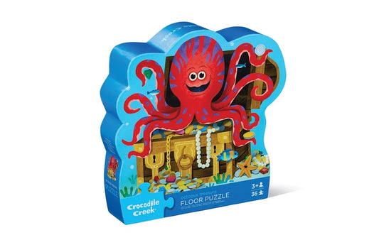 Crocodile Creek 36pc Floor Puzzle - Octopus Treasure