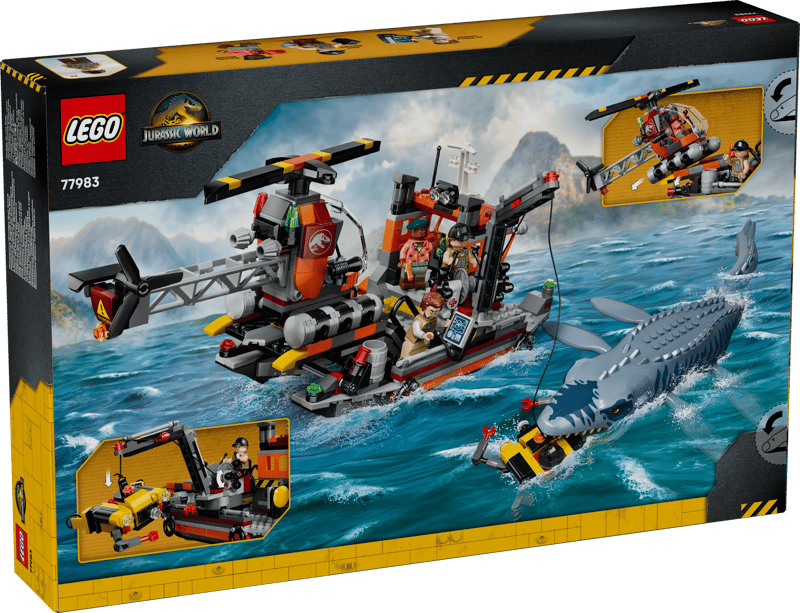 Lego Jurassic Mosasaurus Dinosaur Boat Attack 77983