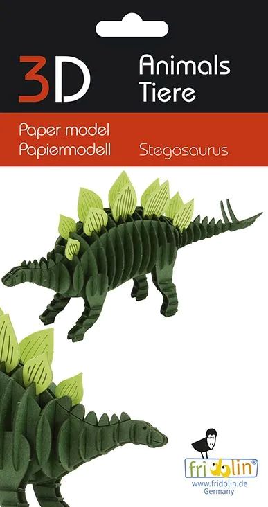 3D Paper Model Stegosaurus
