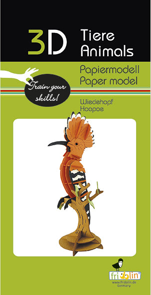 3D Paper Hoopoe