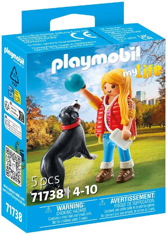 PL Woman with Mountain Dog