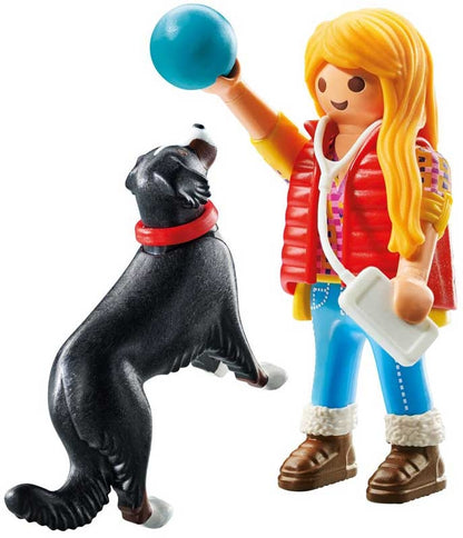 PL Woman with Mountain Dog