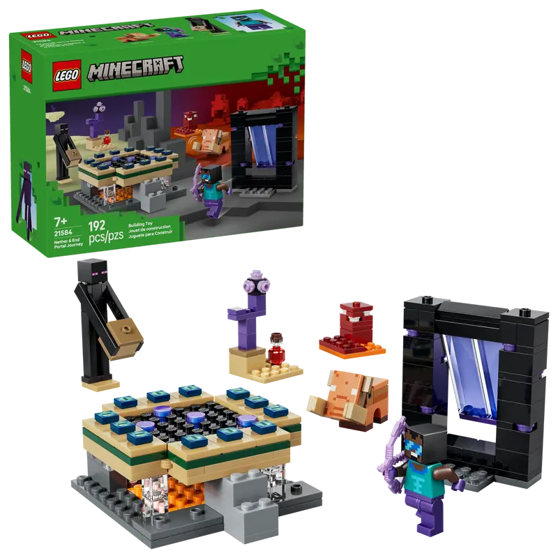 Lego MC Nether & End Portal Journey 21584