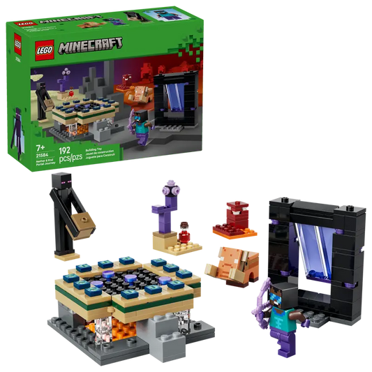 Lego MC Nether & End Portal Journey 21584
