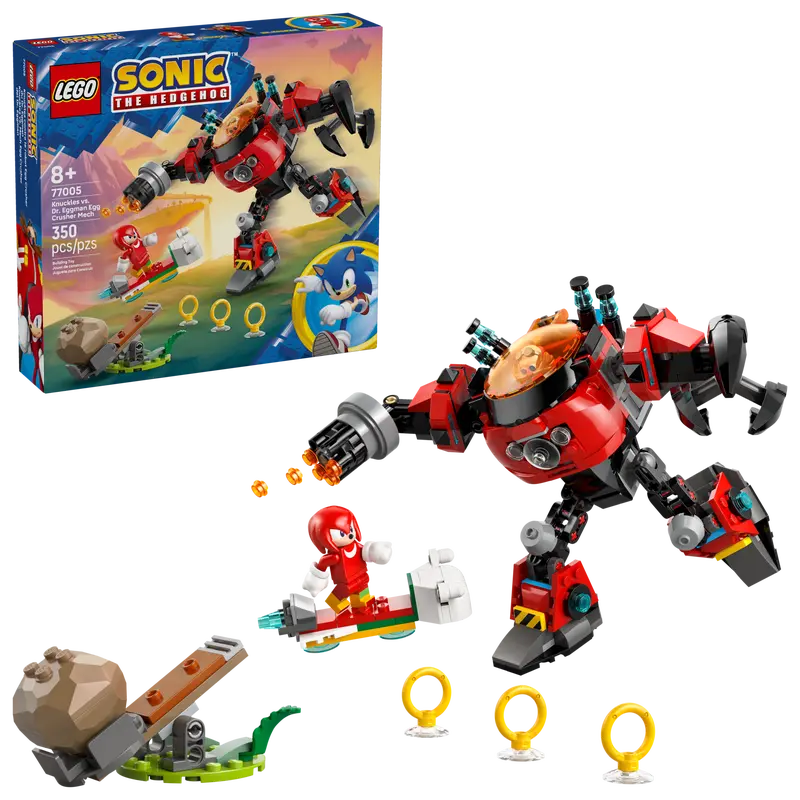 Lego Sonic Knuckles vs Dr Eggman Egg Mech 77005 (8432553623751)