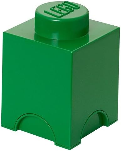 Lego Storage Brick 1 Dark Green (7697952997575)