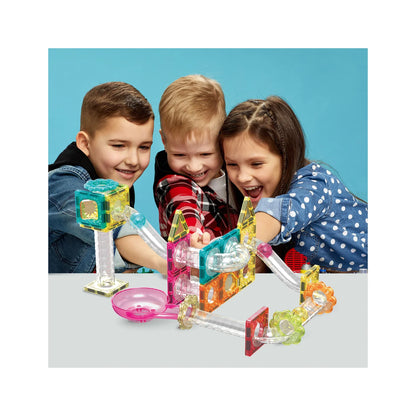 Mini Diamond Magnetic Marble Run Travel Set 45pc