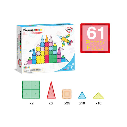 Mini Diamond Magnetic Tiles (Travel Set) 40pc