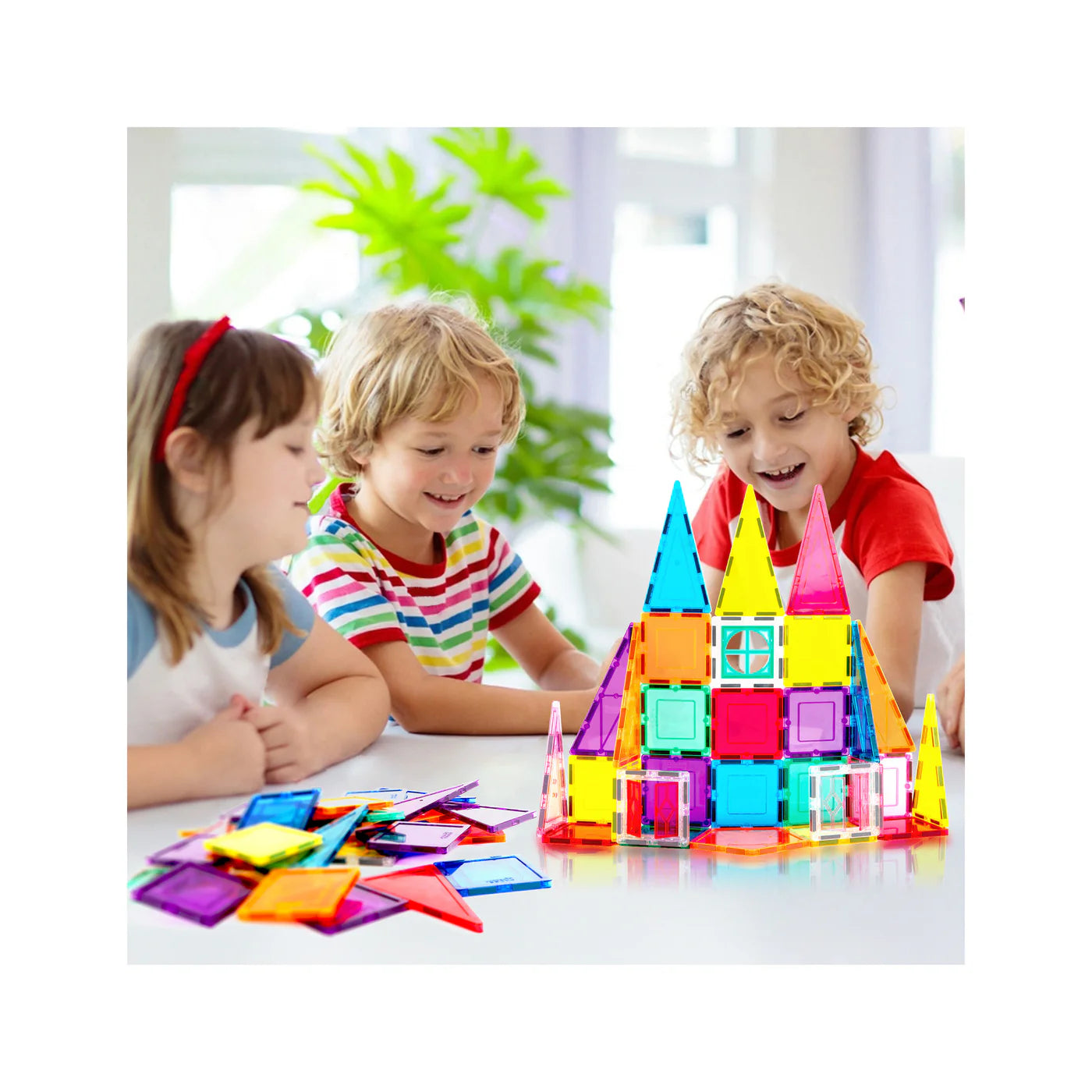Magnetic Building Blocks - Rocket with Window and Door 36pc