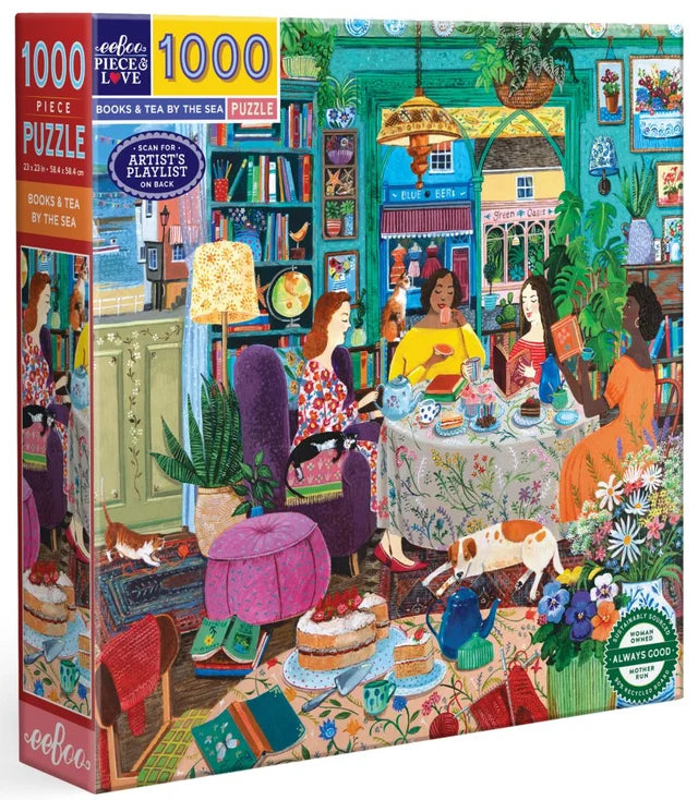 eeBoo Puzzle Books &amp; Tea by the Sea 1000pc