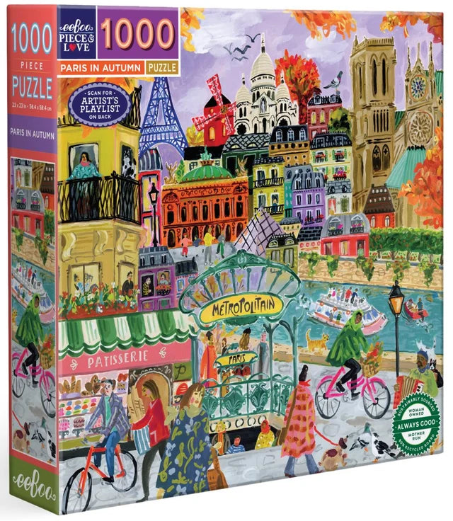 eeBoo Puzzle Paris in Autumn 1000pc