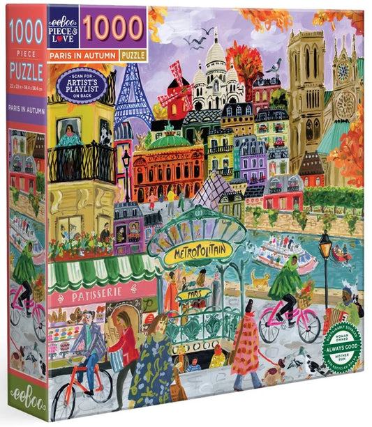 eeBoo Puzzle Paris in Autumn 1000pc