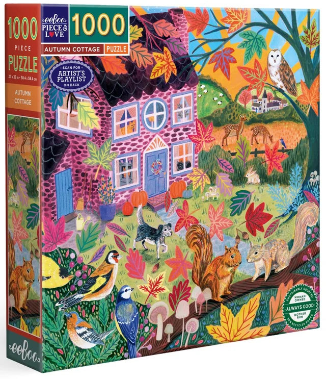 eeBoo Puzzle Autumn Cottage 1000pc