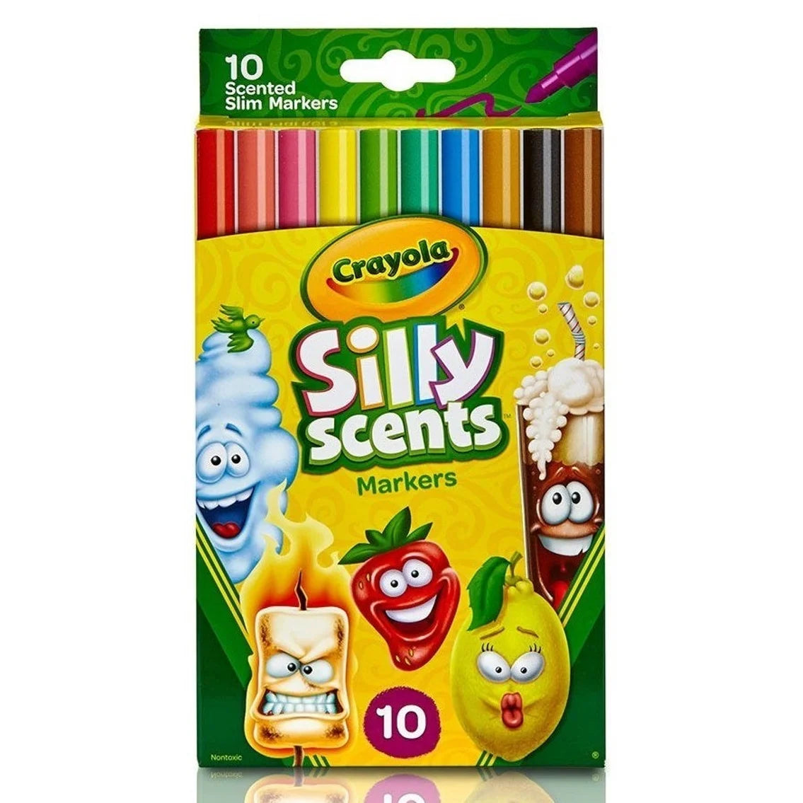 Crayola Silly Scents Slim Markers 10pk (7696117039303)