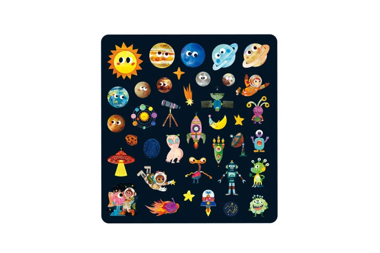Mieredu Space Explorer Jelly Stickers