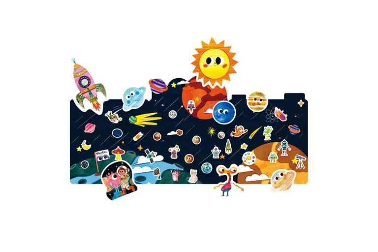 Mieredu Space Explorer Jelly Stickers