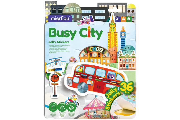 Mieredu Busy City Jelly Stickers