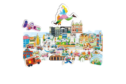 Mieredu Busy City Jelly Stickers