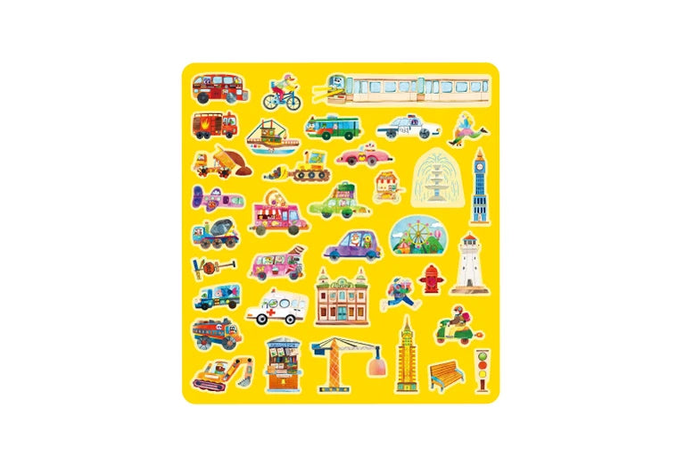Mieredu Busy City Jelly Stickers