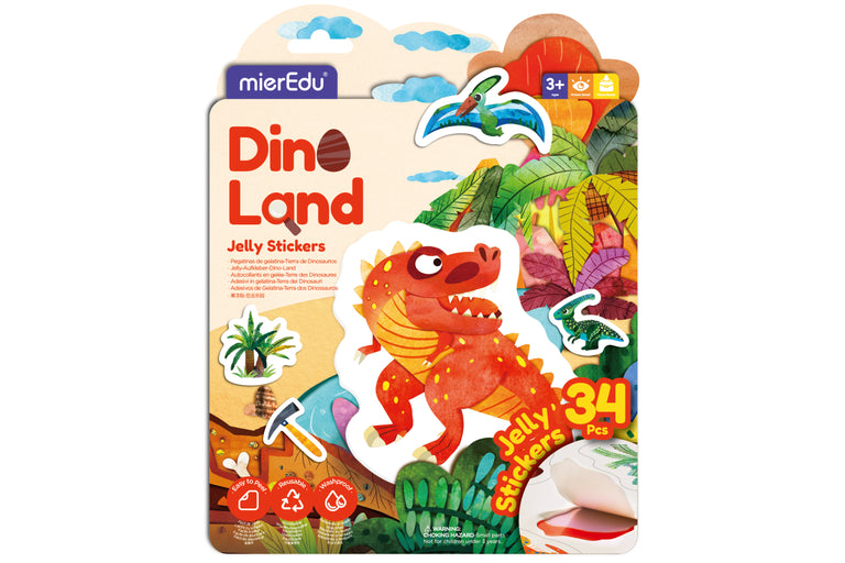 Mieredu Dino Land Jelly Stickers