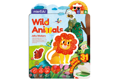 Mieredu Wild Animals Jelly Stickers