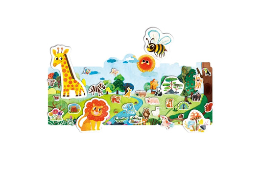 Mieredu Wild Animals Jelly Stickers