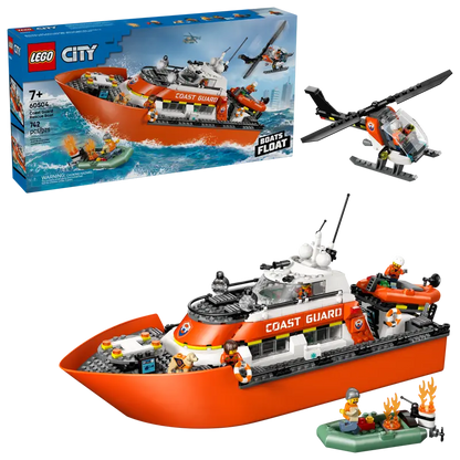 Lego City Coast Guard Rescue Boat & Helicopter 60504