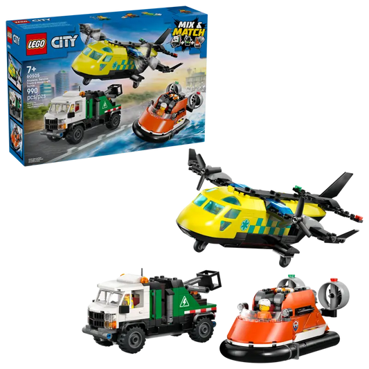 Lego City Airplane, Truck & Hovercraft Remix 60505