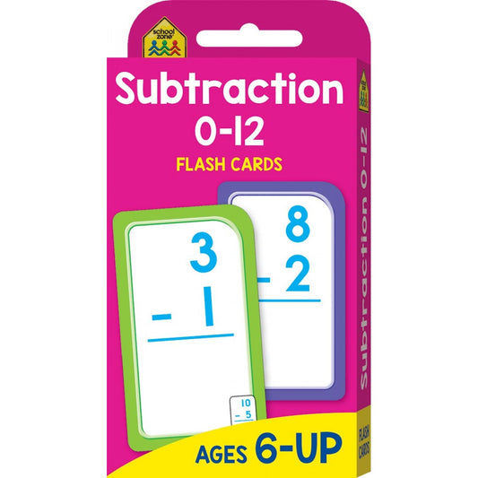 SZ Flash Cards Subtraction 0-12 (8183124132039)