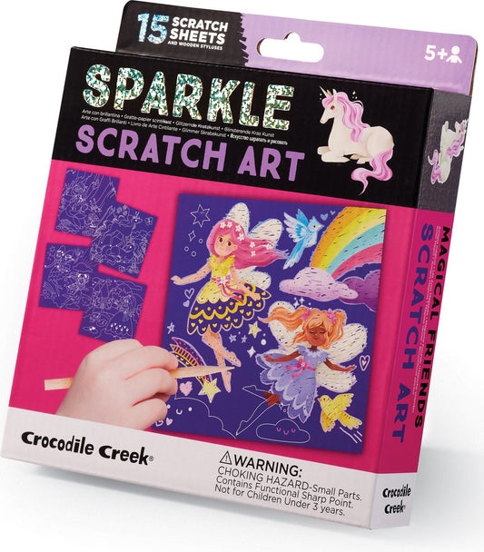 CC Sparkle Scratch Art Magical Friends