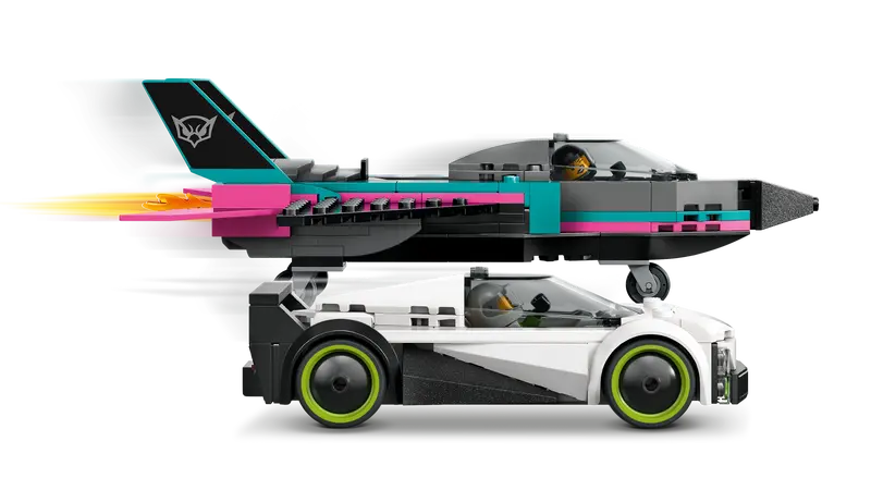 Lego City Jet vs Car 60489