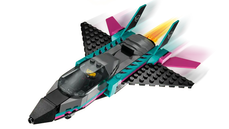 Lego City Jet vs Car 60489