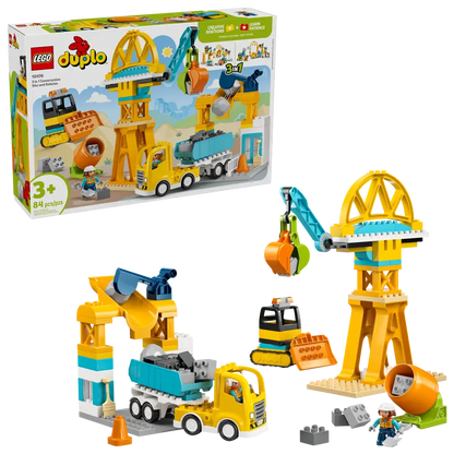Lego Duplo 3 in 1 Construction Site and Vehicles 10476