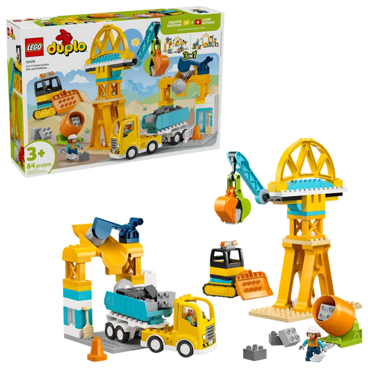 Lego Duplo 3 in 1 Construction Site and Vehicles 10476