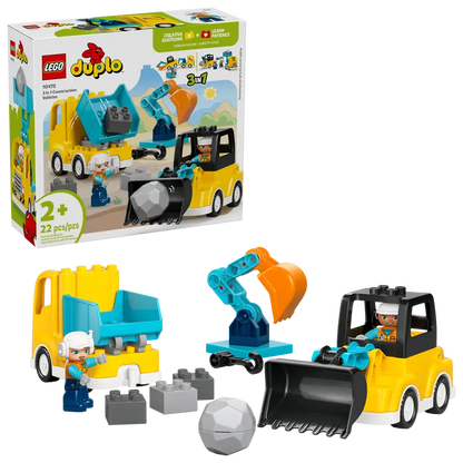 Lego Duplo 3 in 1 Construction Vehicles 10475