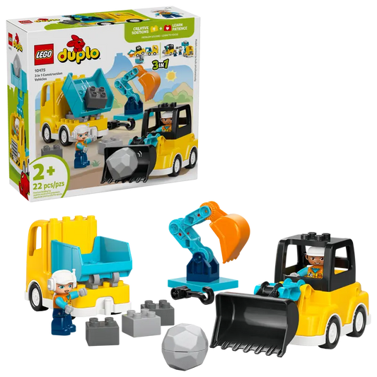 Lego Duplo 3 in 1 Construction Vehicles 10475