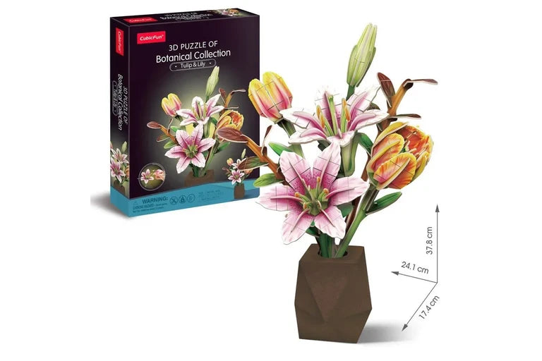 Cubic Flower Bouquet Lily & Tulip