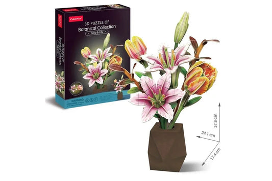 Cubic Flower Bouquet Lily & Tulip
