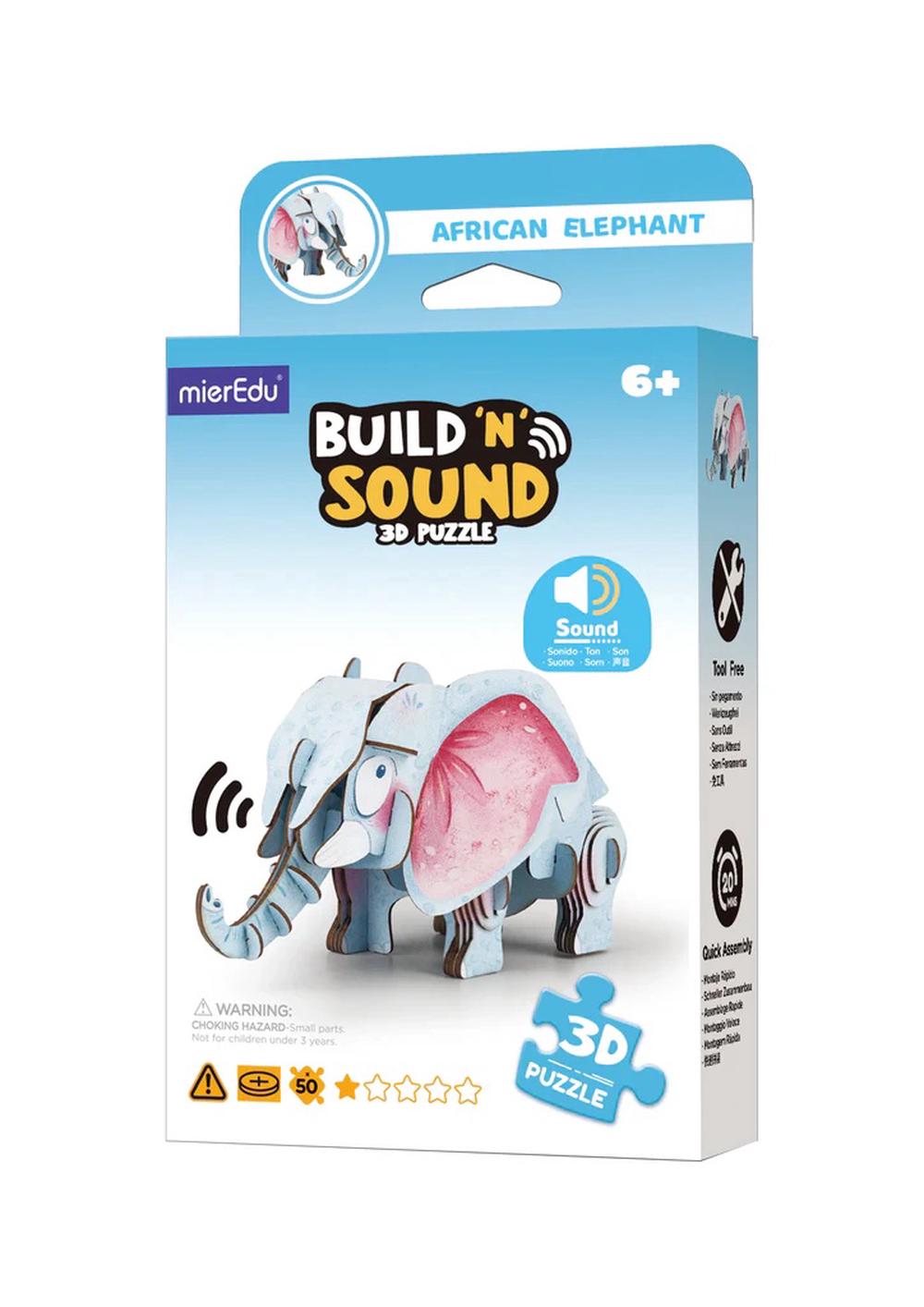 Build n Sound 3D Puzzle Elephant (8257331003591)