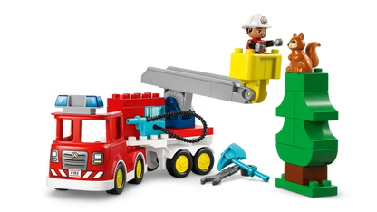 Lego Duplo Fire Truck with Hose and Firefighter 10473