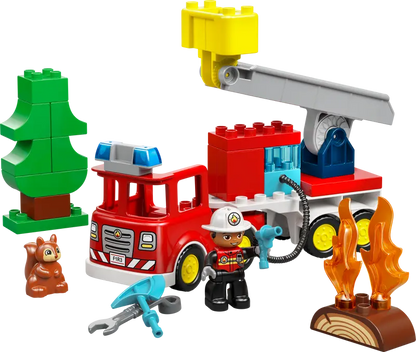 Lego Duplo Fire Truck with Hose and Firefighter 10473