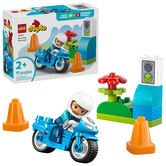 Lego Duplo Blue Police Motorcycle 10471