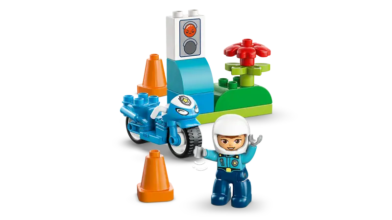 Lego Duplo Blue Police Motorcycle 10471